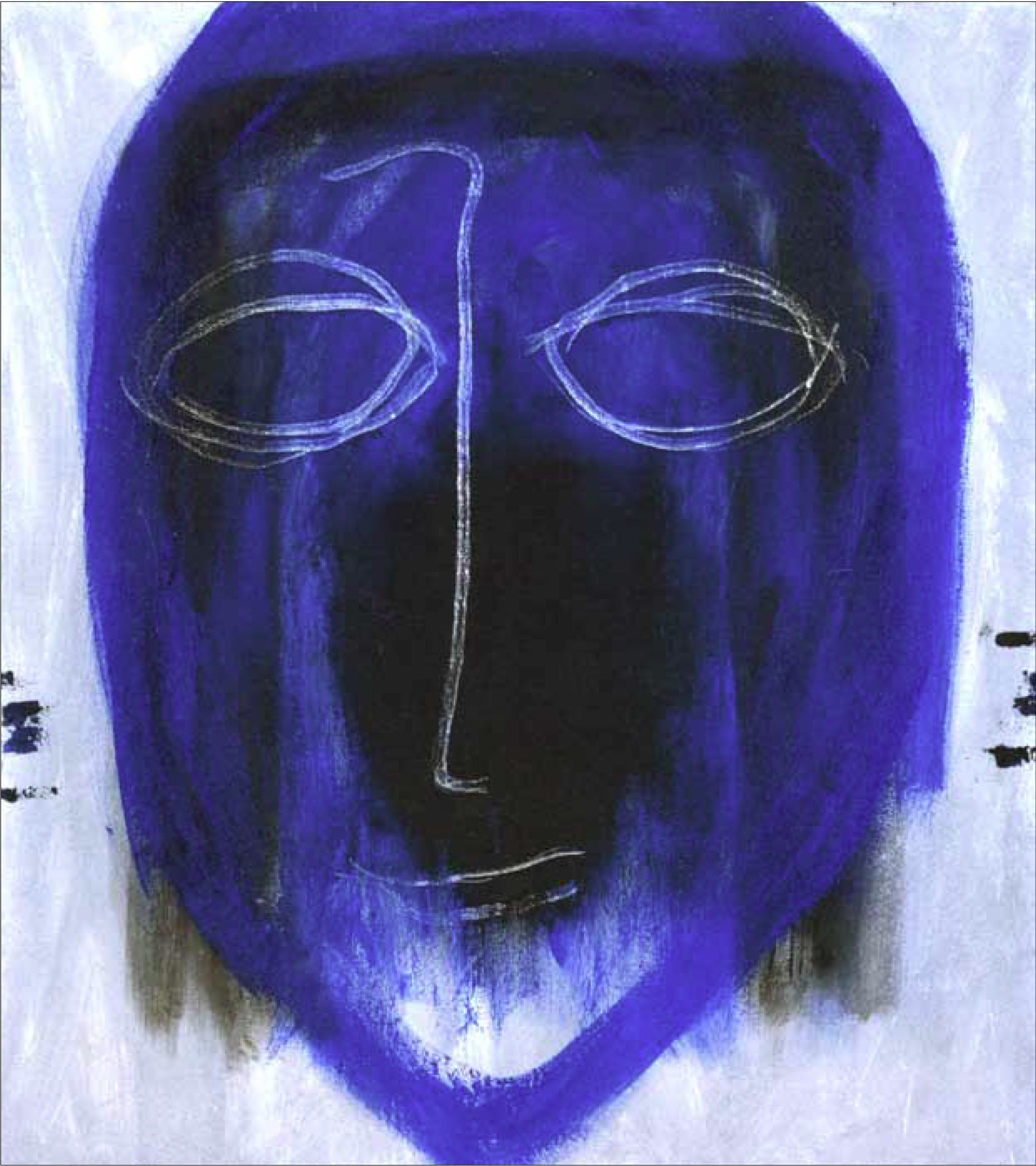 La grande tête bleue